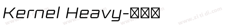 Kernel Heavy字体转换